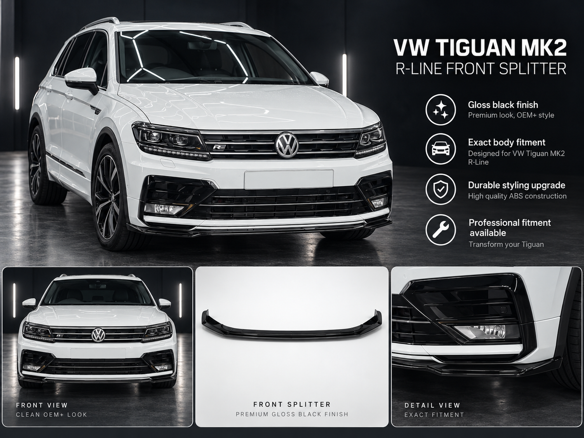 VW Tiguan Mk2 R-Line Front Splitter