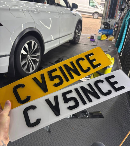 3D/4D Gel Number Plates